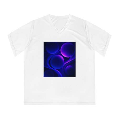 Celestial Orb Dance - Women's Performance V-Neck T-Shirt