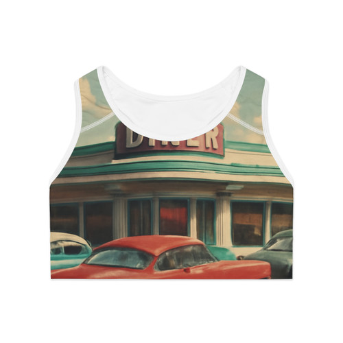 Classic Roadside Americana - Sports Bra (AOP)