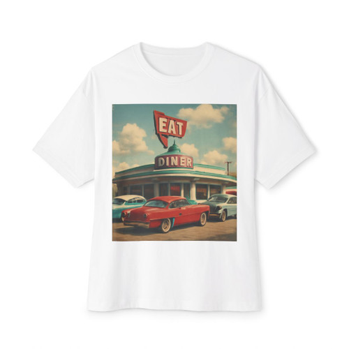 Classic Roadside Americana - Unisex Oversized Boxy Tee