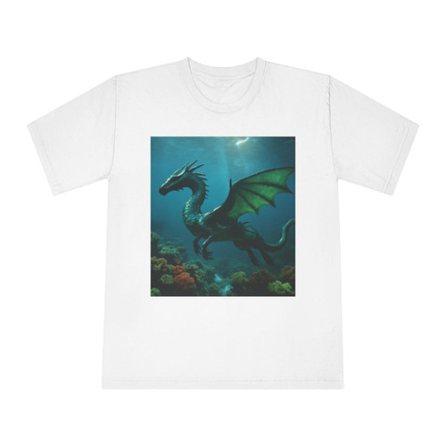 Emerald Depths Wyrm - Unisex Classic Crewneck T-Shirt