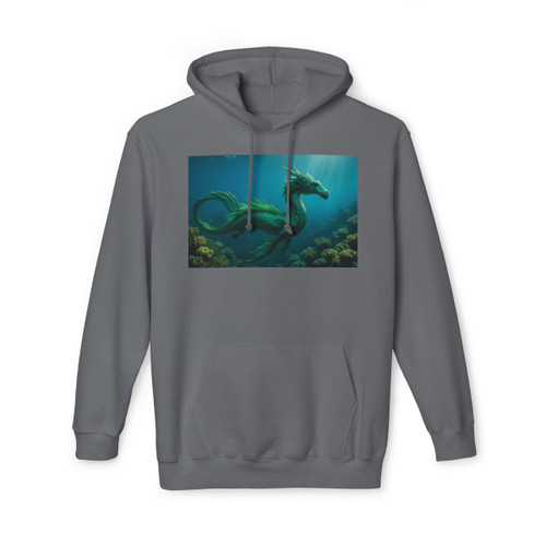 Emerald Depths Wyrm - Unisex Hooded Sweatshirt, Made in US