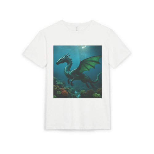 Emerald Depths Wyrm - Unisex Sueded T-Shirt