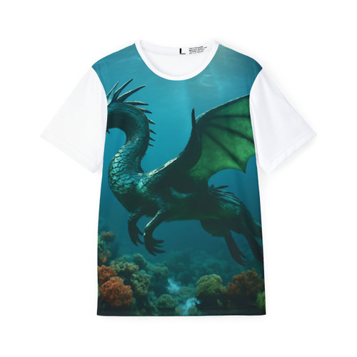 Emerald Depths Wyrm - Men's Sports Jersey (AOP)