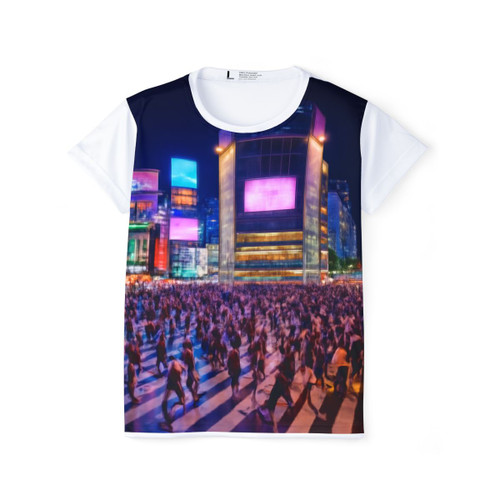 Vibrant Tokyo Crossroads - Women's Sports Jersey (AOP)