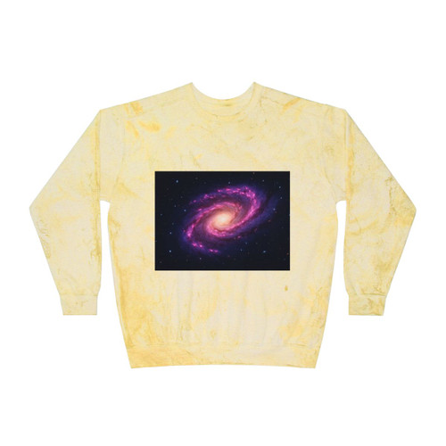 Galactic Harmony - Unisex Color Blast Crewneck Sweatshirt Galactic Harmony - Unisex Color Blast Crewneck Sweatshirt