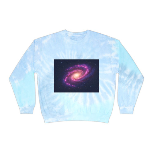 Galactic Harmony - Unisex Tie-Dye Sweatshirt