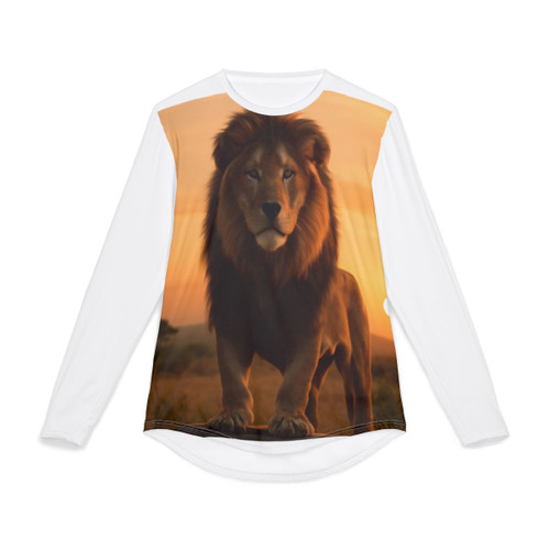 Majestic Lion Spirit - Men's UV Protection Long Sleeve Shirt (AOP)
