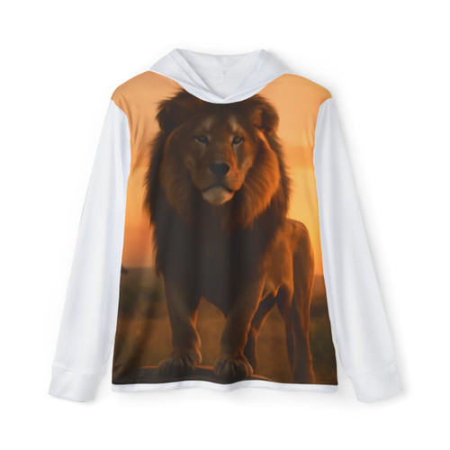 Majestic Lion Spirit - Men's Sports Warmup Hoodie (AOP)
