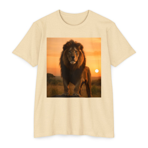 Majestic Lion Spirit - Unisex CVC Jersey T-shirt