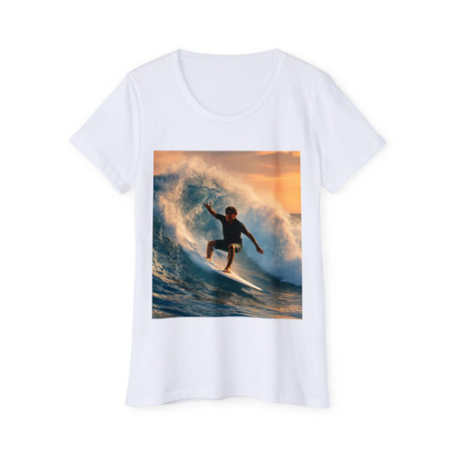 Dynamic Surf Rider - Women's Organic Short Sleeve T-Shirt