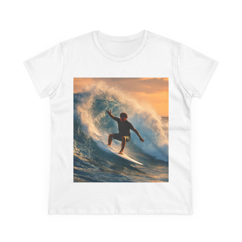 Dynamic Surf Rider - Women's Midweight Cotton Tee