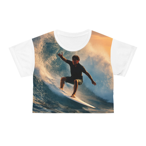 Dynamic Surf Rider - Crop Tee (AOP)