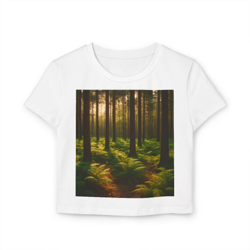 Whispering Forest Pines - Women's Baby Tee