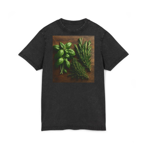 Savory Herb Medley - Acid Washed Round Neck Tee