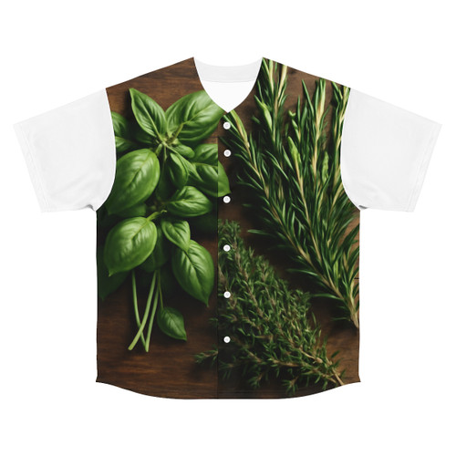 Savory Herb Medley - Men's Baseball Jersey (AOP)