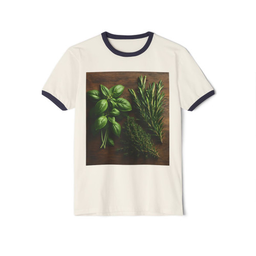 Savory Herb Medley - Unisex Cotton Ringer T-Shirt