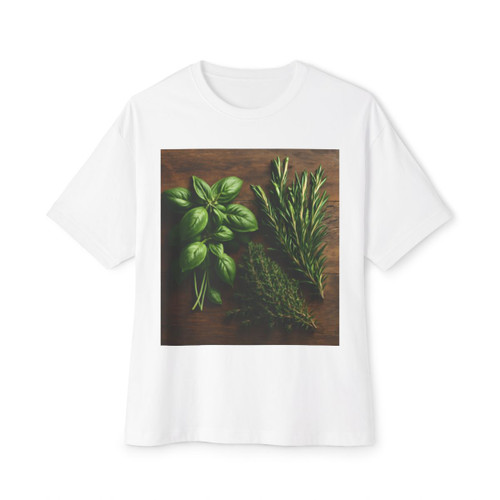 Savory Herb Medley - Unisex Oversized Boxy Tee