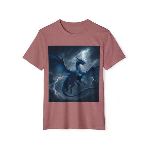 Ethereal Storm Dragon - Unisex Recycled Organic T-Shirt