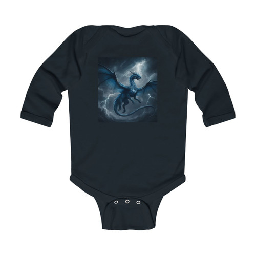 Ethereal Storm Dragon - Infant Long Sleeve Bodysuit
