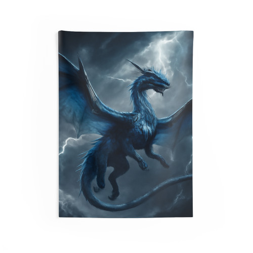 Ethereal Storm Dragon - Indoor Wall Tapestries