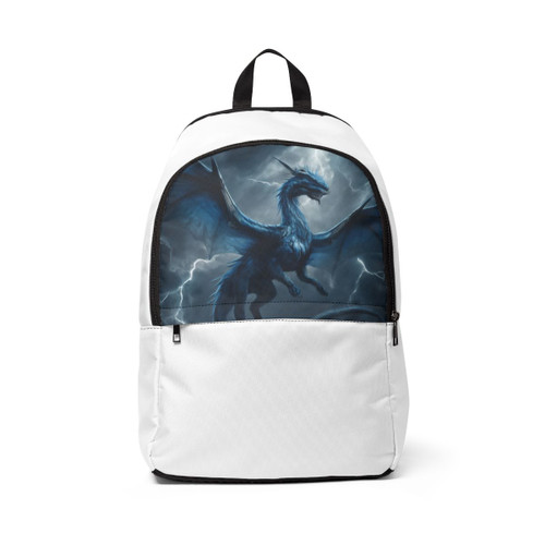 Ethereal Storm Dragon - Unisex Fabric Backpack