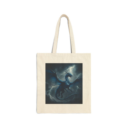 Ethereal Storm Dragon - Cotton Canvas Tote Bag