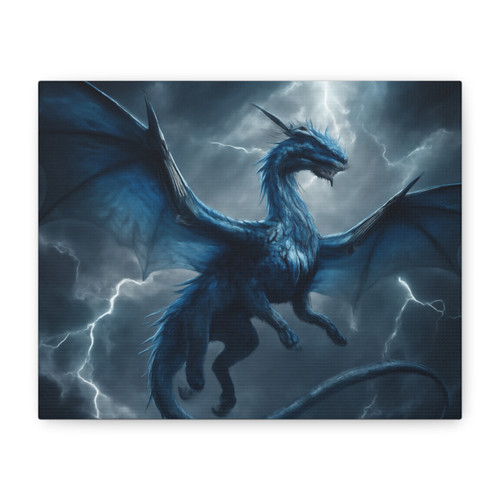 Ethereal Storm Dragon - Matte Canvas, Stretched, 1.25"