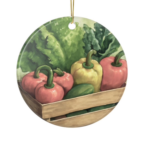 Savor the Harvest - Ceramic Ornaments, 2-Side Print