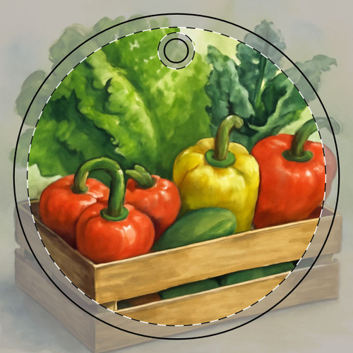 Savor the Harvest - Ceramic Ornament, 2-Side Print