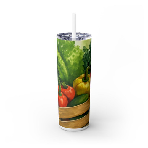 Savor the Harvest - Skinny Tumbler with Straw, 20oz
