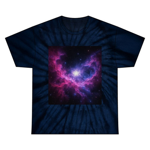 Ethereal Cosmic Voyage - Unisex Tie Dye Cotton Tee