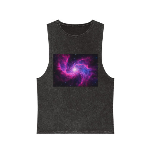 Ethereal Cosmic Voyage - Unisex Stonewash Tank Top
