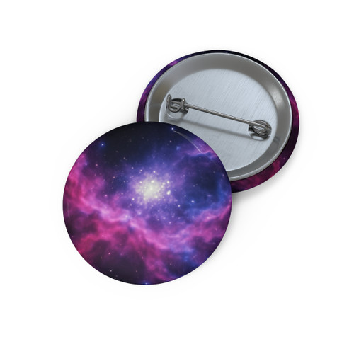 Ethereal Cosmic Voyage - Custom Pin Buttons
