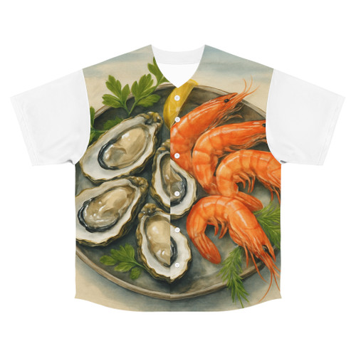 Flavors of the Sea - Men's Baseball Jersey (AOP) Flavors of the Sea - Men's Baseball Jersey (AOP)