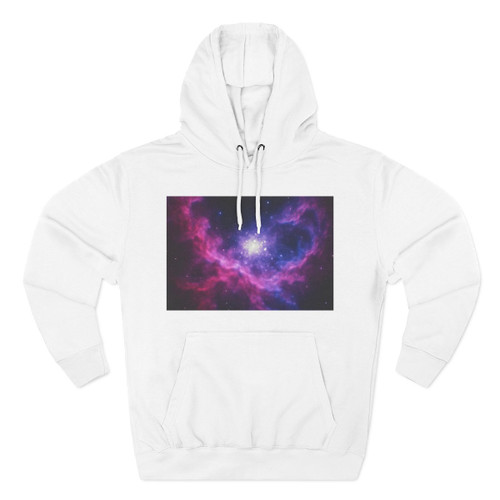Ethereal Cosmic Voyage - Three-Panel Fleece Hoodie Ethereal Cosmic Voyage - Three-Panel Fleece Hoodie