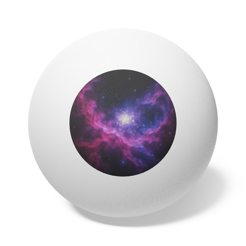 Ethereal Cosmic Voyage - Ping Pong Balls, 6 pcs
