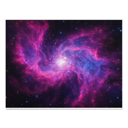 Ethereal Cosmic Voyage - Jigsaw Puzzle with Tin