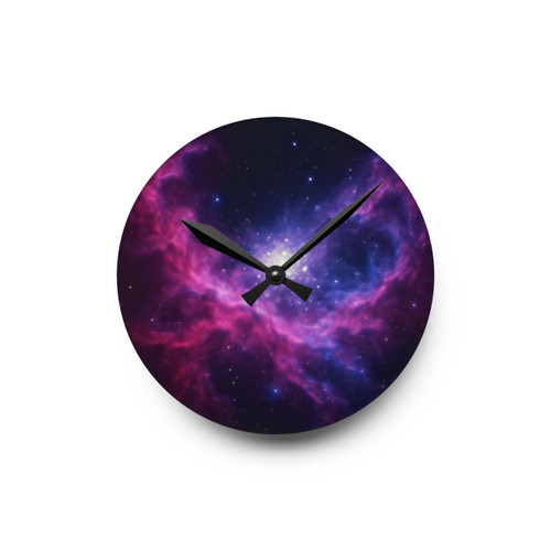 Ethereal Cosmic Voyage - Acrylic Wall Clock