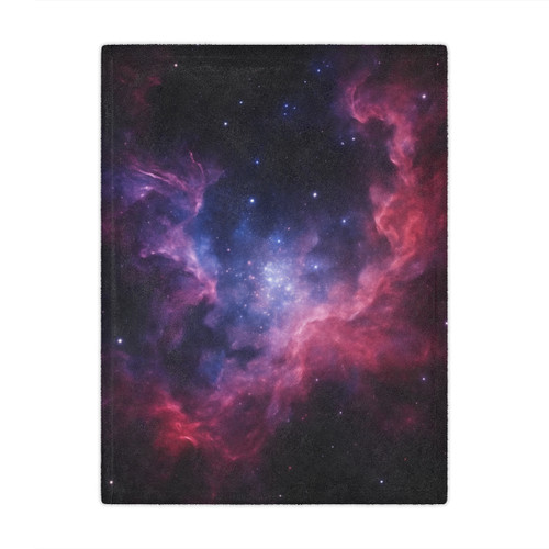 Ethereal Cosmic Voyage - Minky Blanket