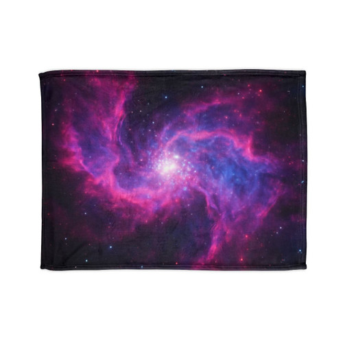 Ethereal Cosmic Voyage - Soft Polyester Blanket