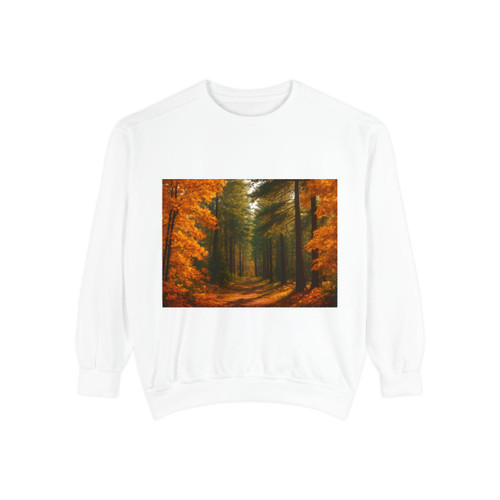 Golden Autumn Retreat - Unisex Garment-Dyed Sweatshirt