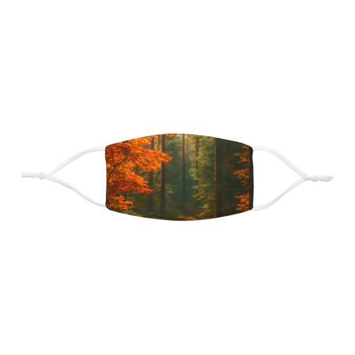 Golden Autumn Retreat - Snug-Fit Polyester Face Mask