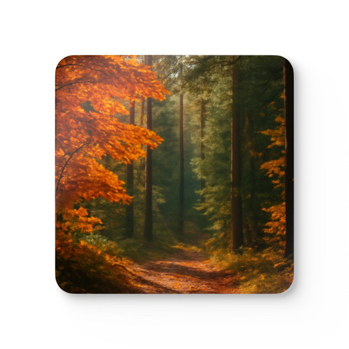 Golden Autumn Retreat - Corkwood Coaster Set