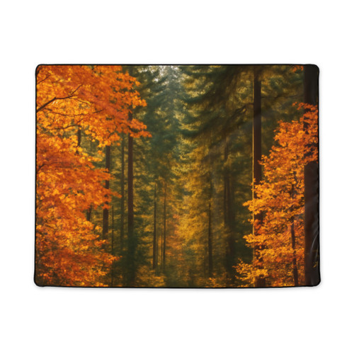 Golden Autumn Retreat - Polyester Blanket