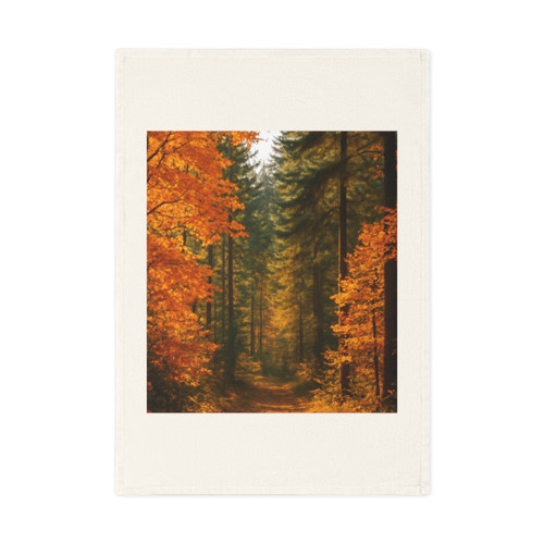 Golden Autumn Retreat - Cotton Tea Towel