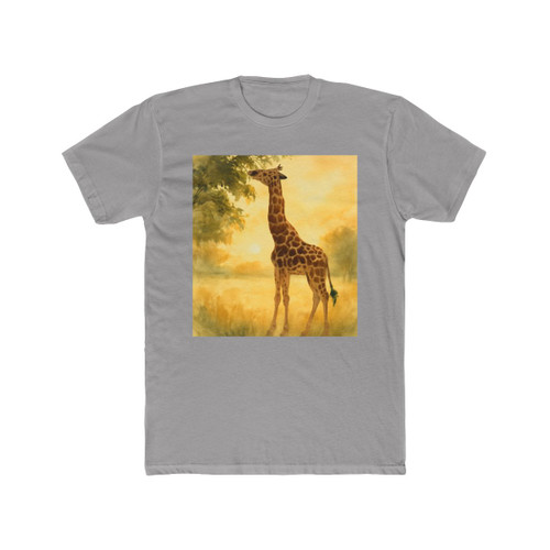 Gentle Giraffe Glow - Unisex Cotton Crew Tee