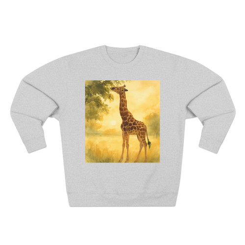 Gentle Giraffe Glow - Unisex Crewneck Sweatshirt
