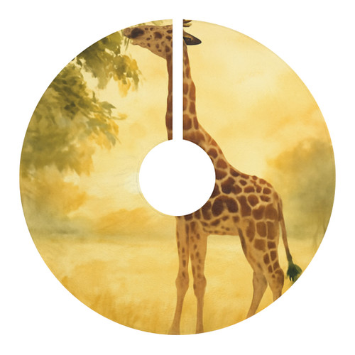 Gentle Giraffe Glow - Christmas Tree Skirts