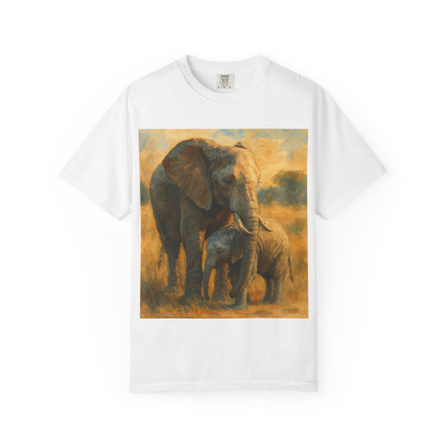 Nurturing Elephants - Unisex Garment-Dyed T-shirt
