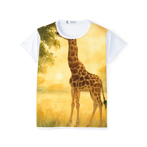 Gentle Giraffe Glow - Women's Sports Jersey (AOP)